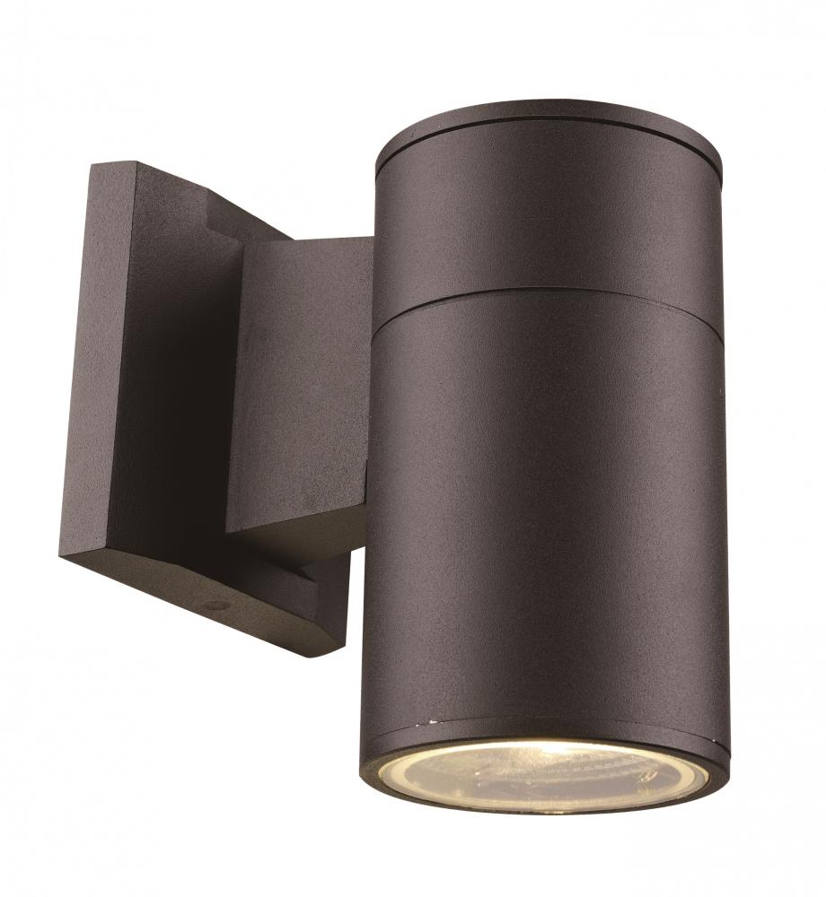 Compact Collection, Tubular/Cylindrical, Outdoor Metal Wall Sconce Light