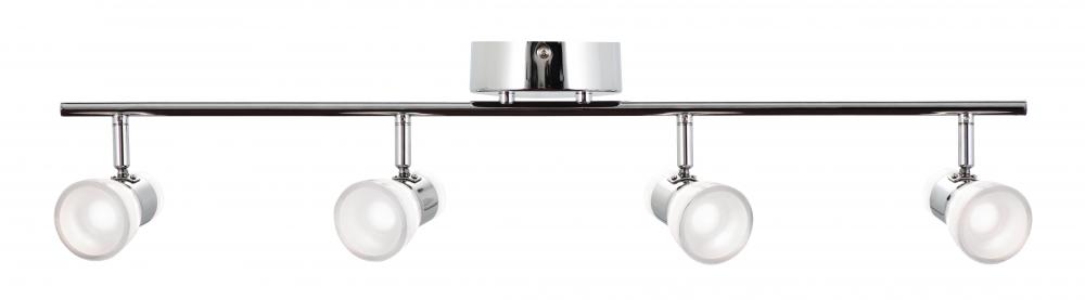 Gage Fixed Rail LED 27W - Polished Chrome - Clear