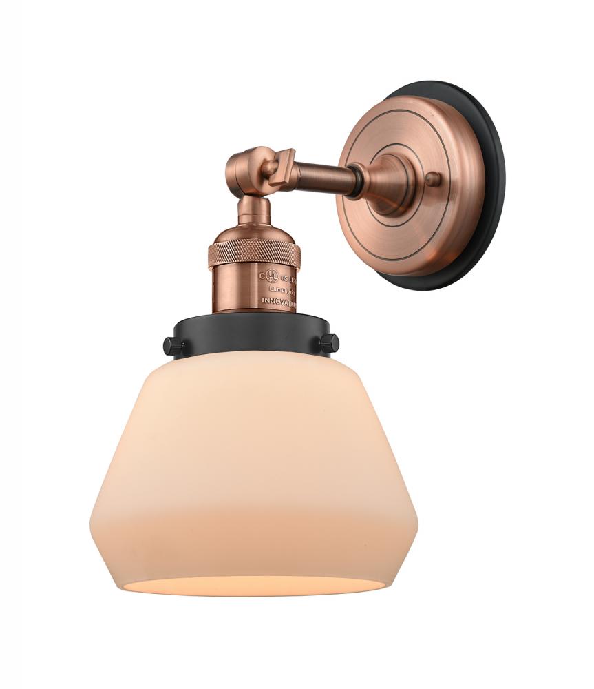 Fulton - 1 Light - 7 inch - Antique Copper - Sconce