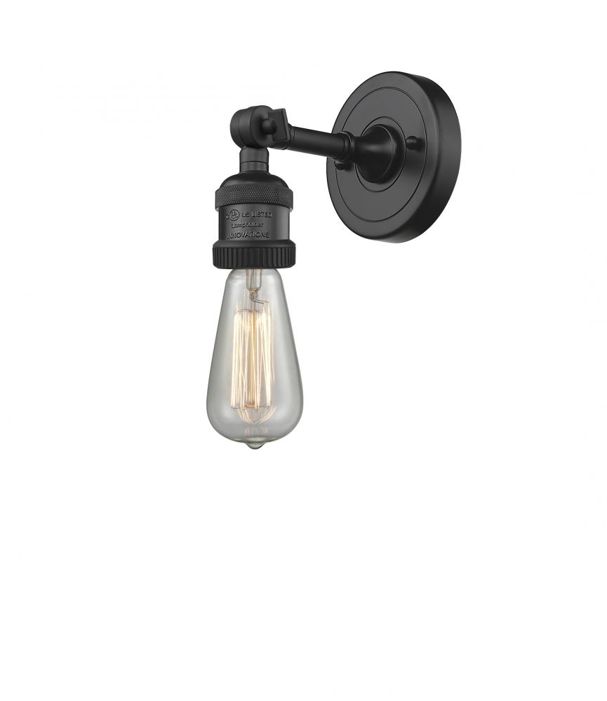 Bare Bulb - 1 Light - 5 inch - Matte Black - Sconce