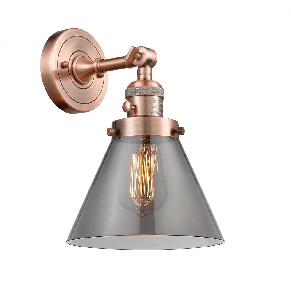 Cone - 1 Light - 8 inch - Antique Copper - Sconce