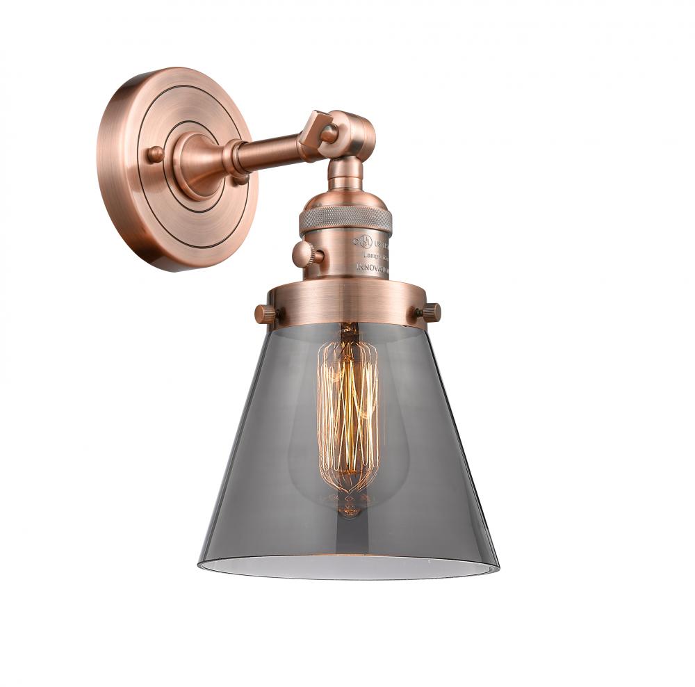 Cone - 1 Light - 6 inch - Antique Copper - Sconce