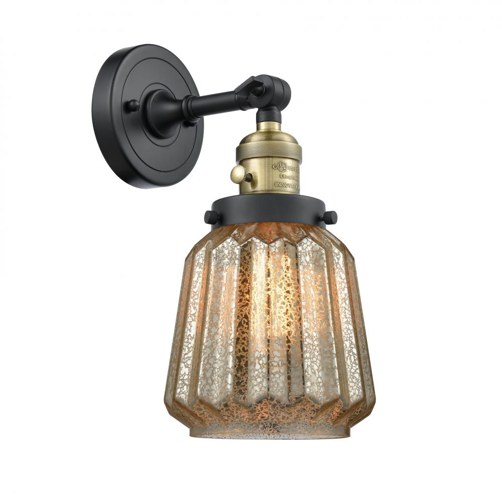 Chatham - 1 Light - 7 inch - Black Antique Brass - Sconce