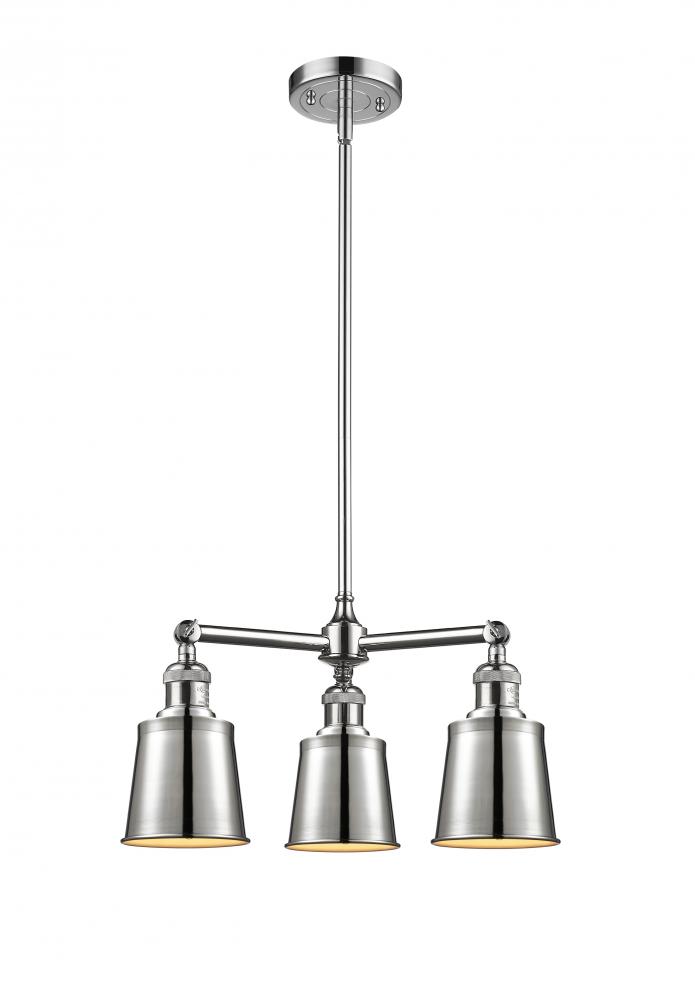 Addison - 3 Light - 19 inch - Polished Chrome - Stem Hung - Chandelier