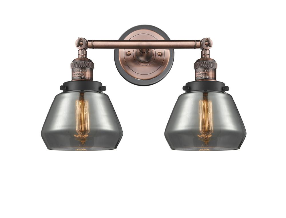 Fulton - 2 Light - 17 inch - Antique Copper - Bath Vanity Light