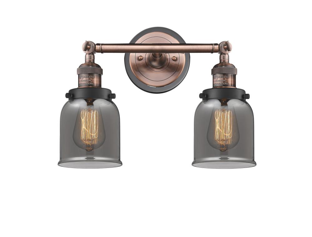 Bell - 2 Light - 16 inch - Antique Copper - Bath Vanity Light