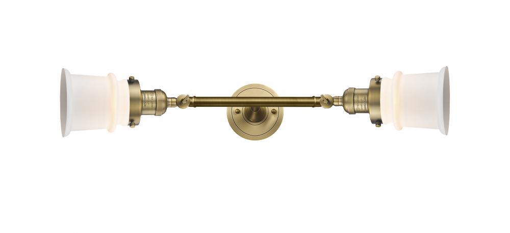 Canton - 2 Light - 6 inch - Brushed Brass - Bath Vanity Light