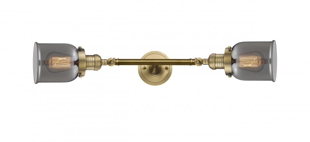 Bell - 2 Light - 5 inch - Brushed Brass - Bath Vanity Light