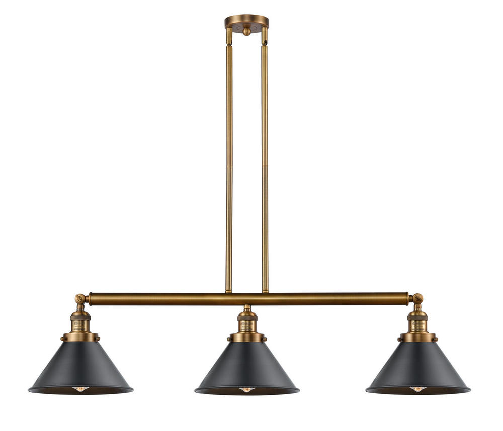 Briarcliff - 3 Light - 43 inch - Brushed Brass - Stem Hung - Island Light