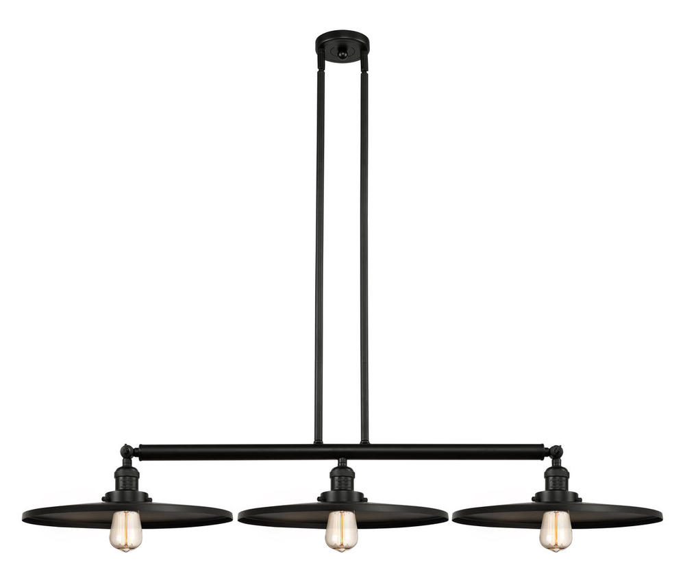 Appalachian - 3 Light - 49 inch - Matte Black - Stem Hung - Island Light