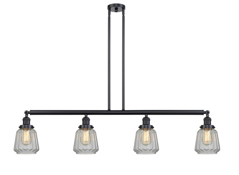 Chatham - 4 Light - 51 inch - Matte Black - Stem Hung - Island Light