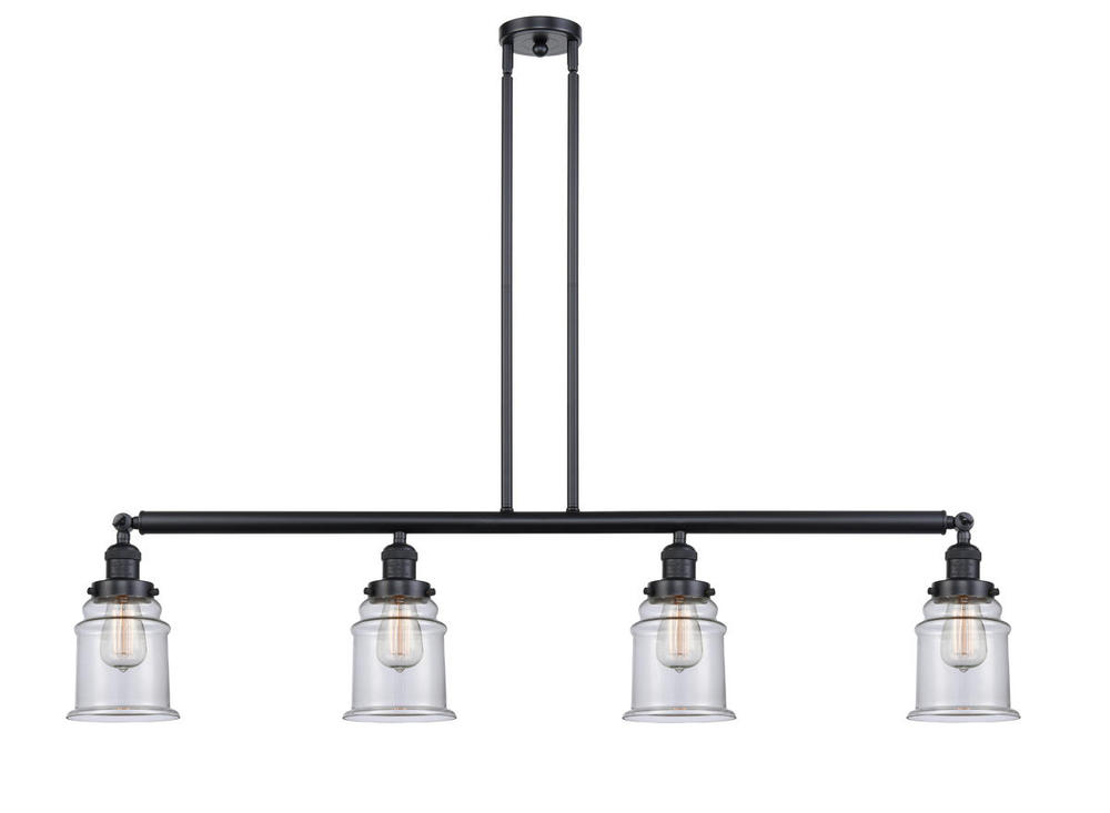 Canton - 4 Light - 51 inch - Matte Black - Stem Hung - Island Light