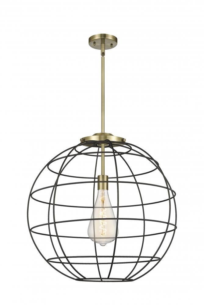 Lake Placid - 1 Light - 22 inch - Antique Brass - Pendant