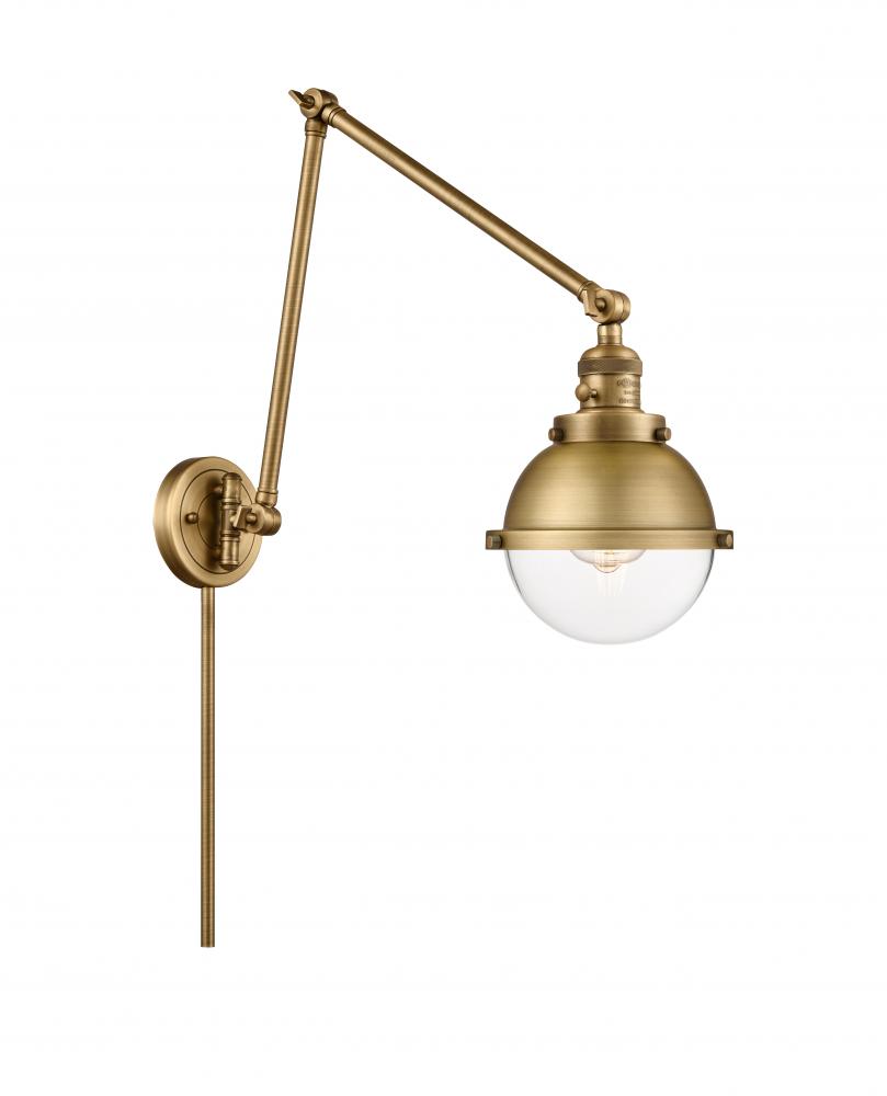 Hampden - 1 Light - 7 inch - Brushed Brass - Swing Arm