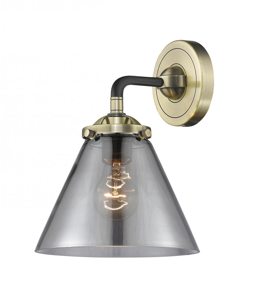 Cone - 1 Light - 8 inch - Black Antique Brass - Sconce