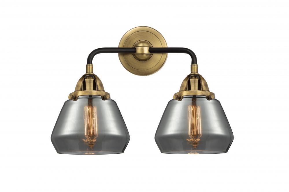 Fulton - 2 Light - 15 inch - Black Antique Brass - Bath Vanity Light