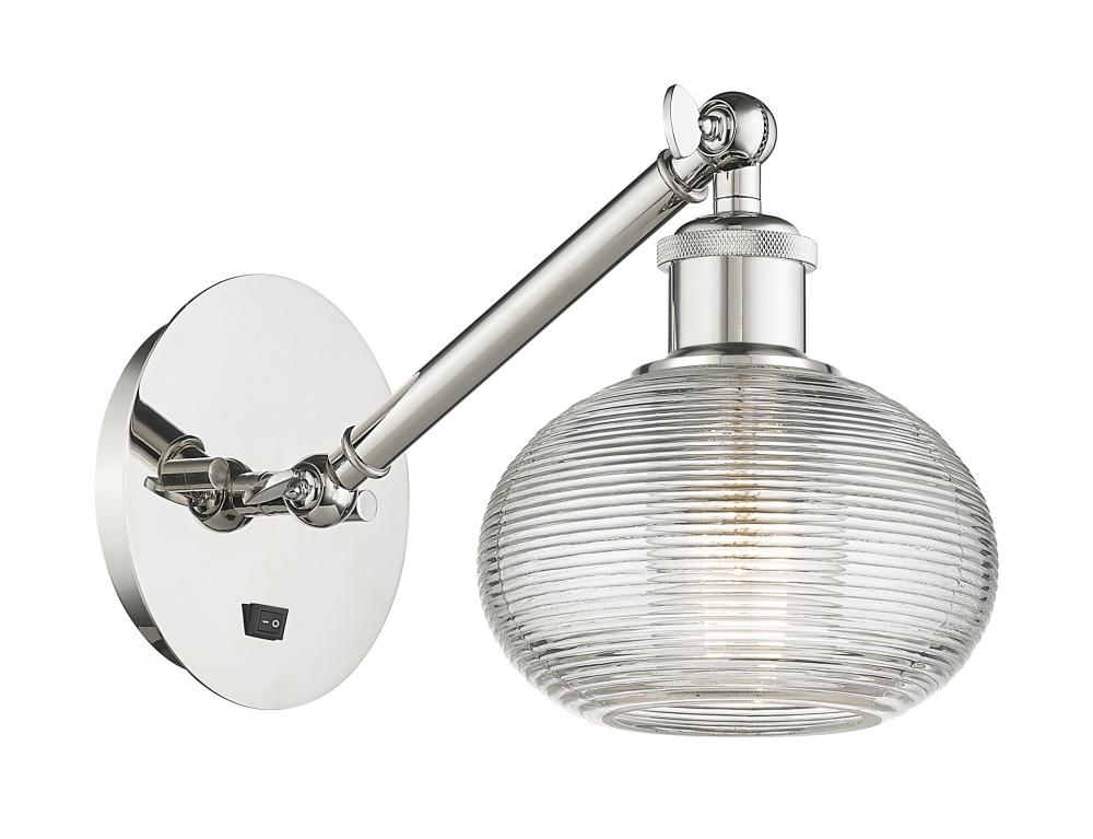 Ithaca - 1 Light - 6 inch - Polished Nickel - Sconce