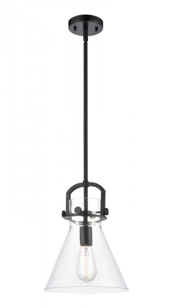 Newton Cone - 1 Light - 10 inch - Matte Black - Mini Pendant