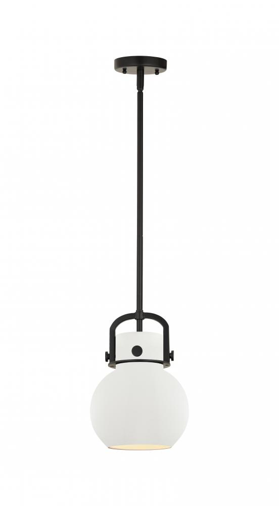 Newton Sphere - 1 Light - 8 inch - Matte Black - Mini Pendant