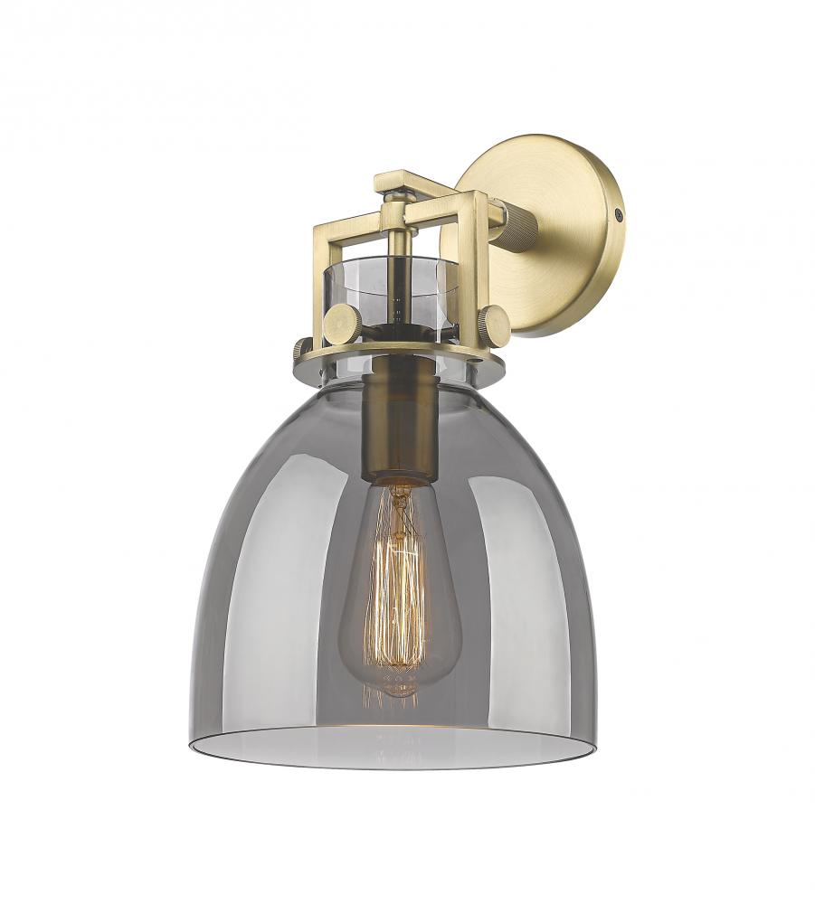 Newton Bell - 1 Light - 8 inch - Brushed Brass - Sconce