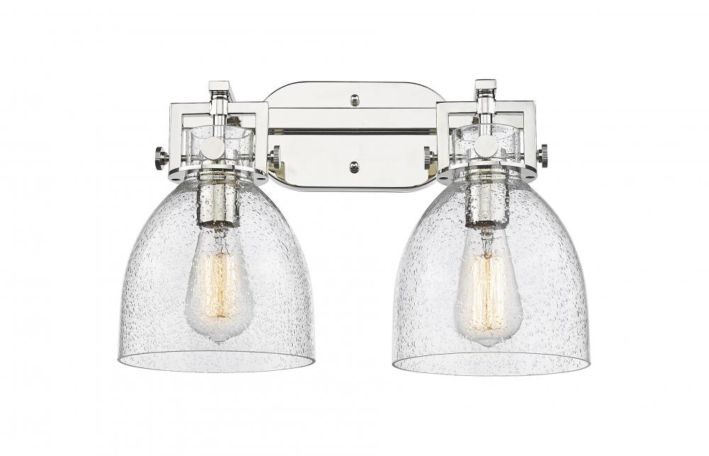 Newton Bell - 2 Light - 17 inch - Polished Nickel - Bath Vanity Light