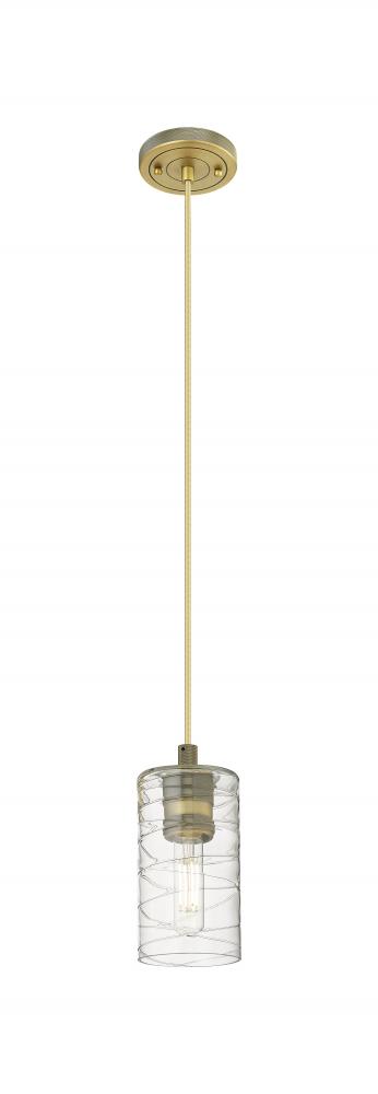 Crown Point - 1 Light - 5 inch - Brushed Brass - Pendant