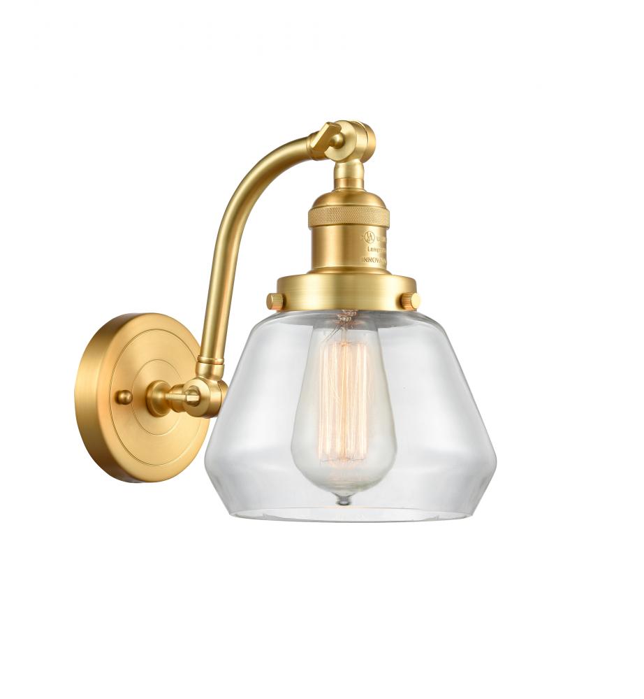 Fulton - 1 Light - 7 inch - Satin Gold - Sconce