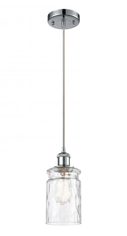 Candor - 1 Light - 5 inch - Polished Chrome - Cord hung - Mini Pendant