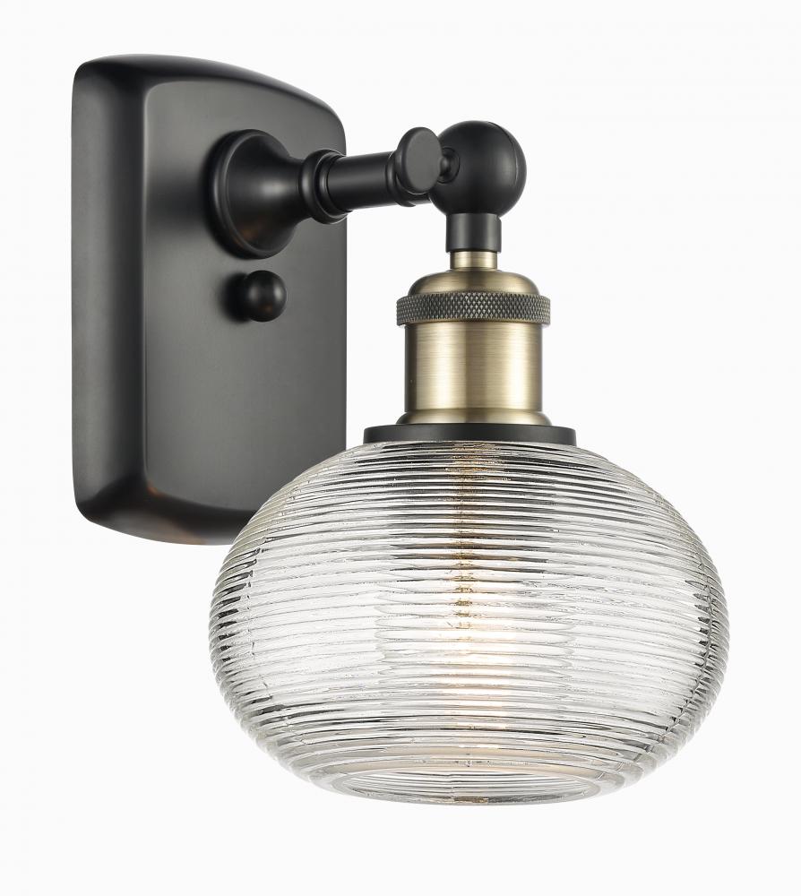 Ithaca - 1 Light - 6 inch - Black Antique Brass - Sconce