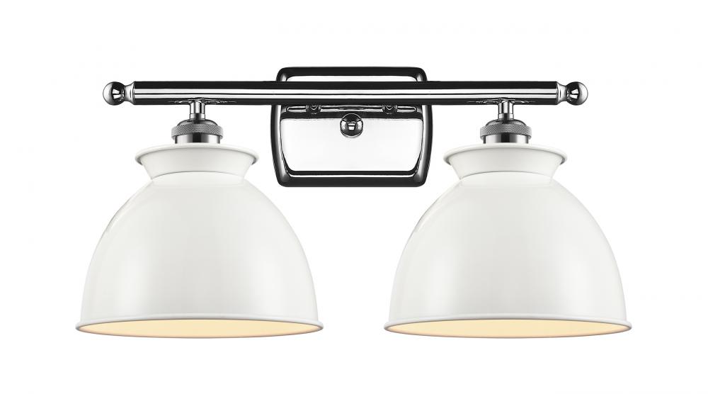 Adirondack 2 Light Bath Vanity Light : 516-2W-PC-M14-W ...