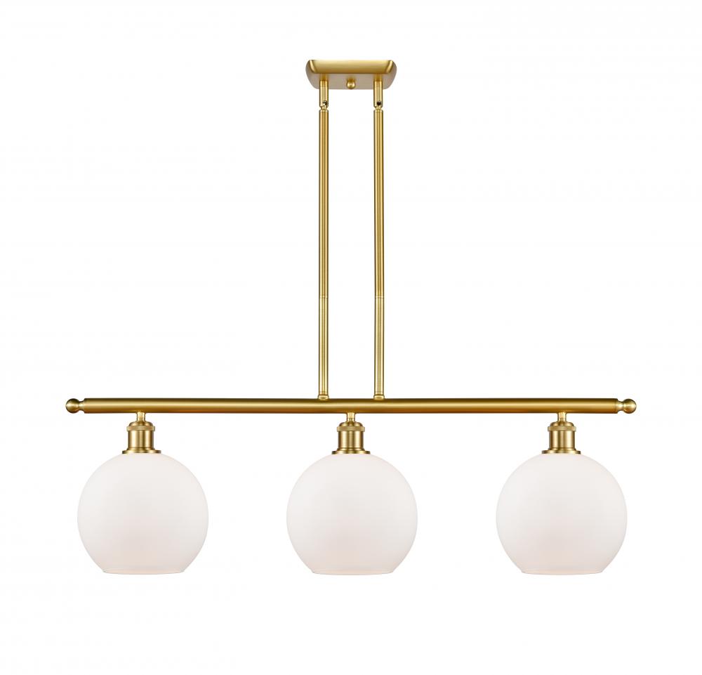 Athens - 3 Light - 36 inch - Satin Gold - Cord hung - Island Light