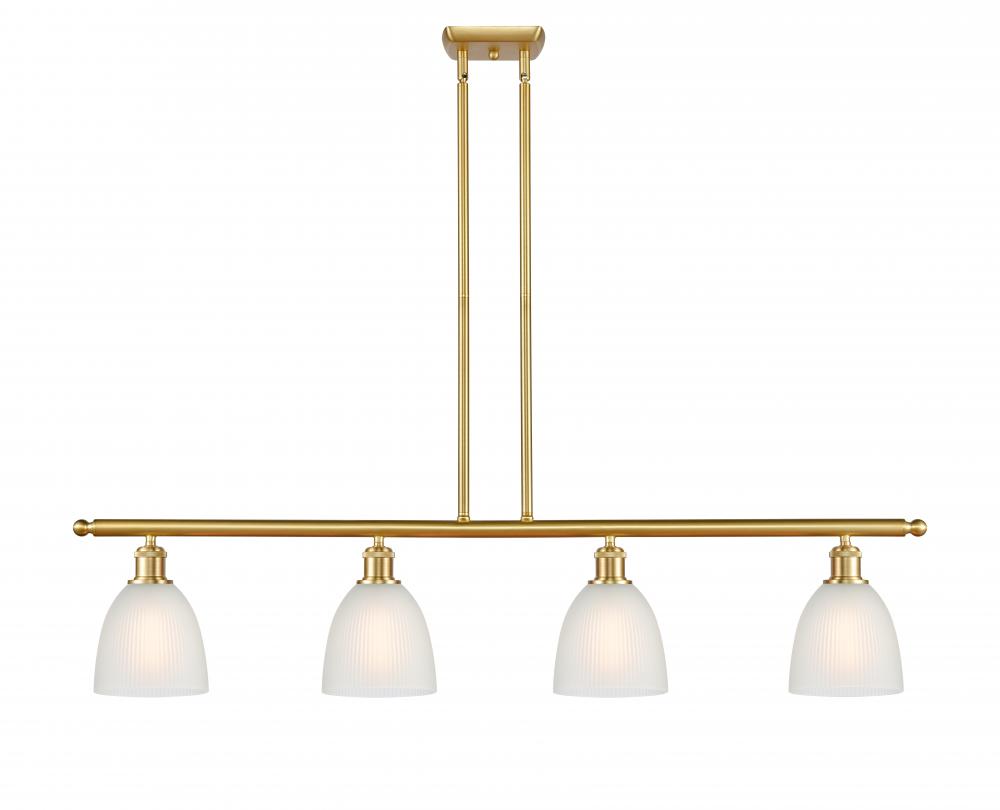 Castile - 4 Light - 48 inch - Satin Gold - Cord hung - Island Light