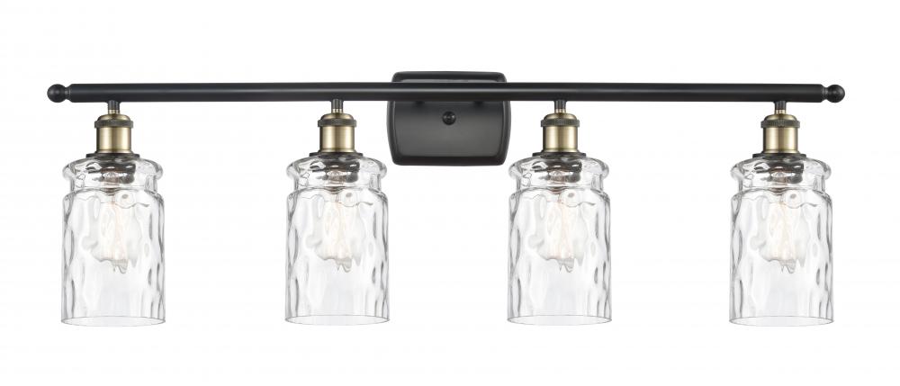 Candor - 4 Light - 35 inch - Black Antique Brass - Bath Vanity Light