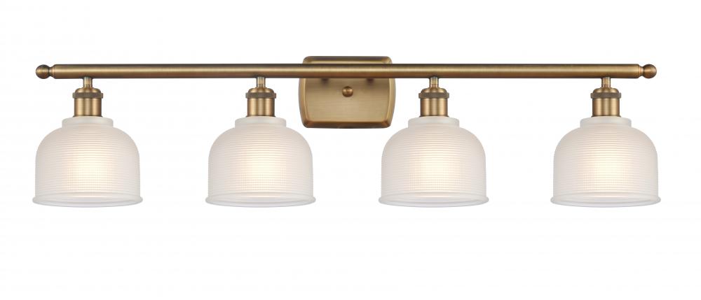 Dayton - 4 Light - 36 inch - Brushed Brass - Bath Vanity Light