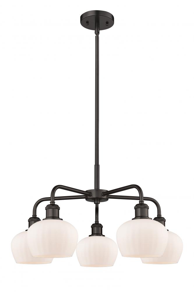 Fenton - 5 Light - 25 inch - Oil Rubbed Bronze - Chandelier