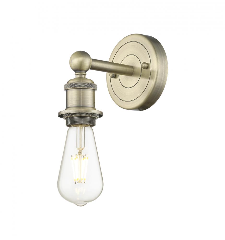 Edison - 1 Light - 5 inch - Antique Brass - Sconce