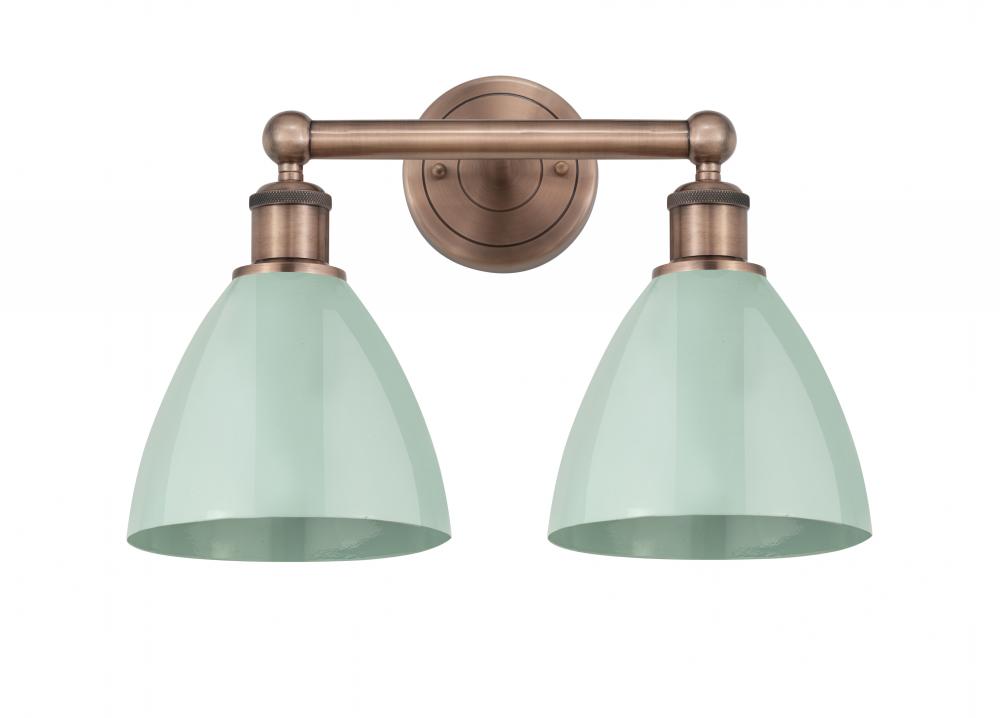 Plymouth - 2 Light - 17 inch - Antique Copper - Bath Vanity Light