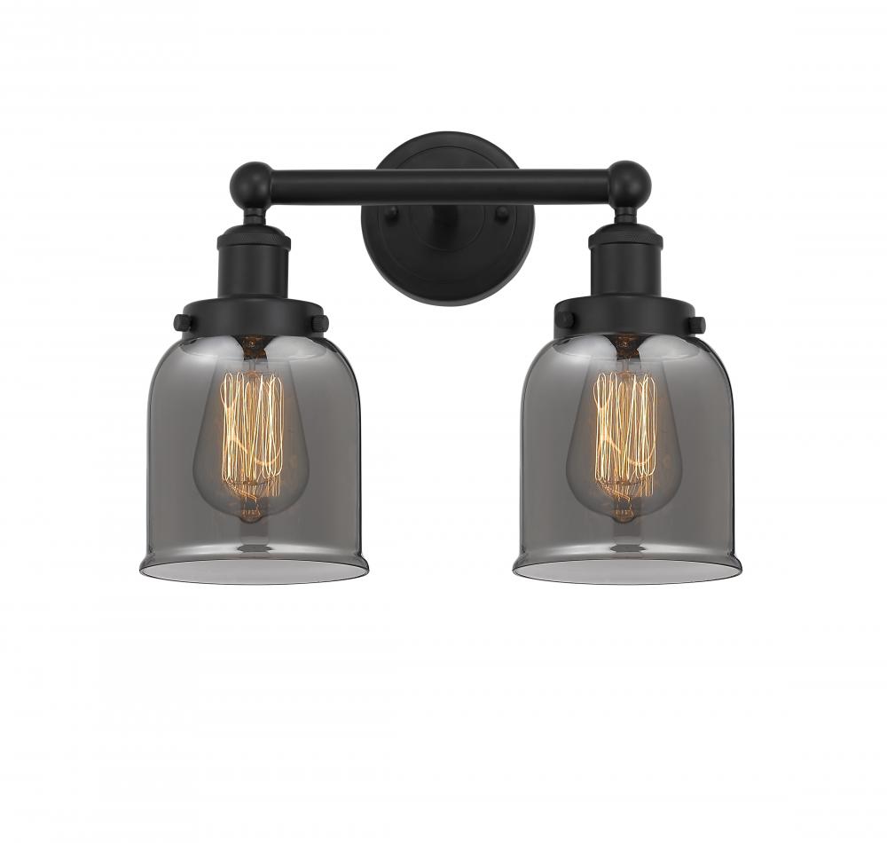 Bell - 2 Light - 14 inch - Matte Black - Bath Vanity Light