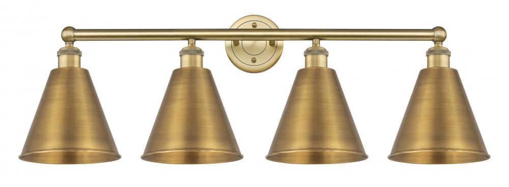 Berkshire - 4 Light - 35 inch - Brushed Brass - Bath Vanity Light