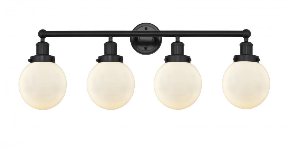 Beacon - 4 Light - 33 inch - Matte Black - Bath Vanity Light