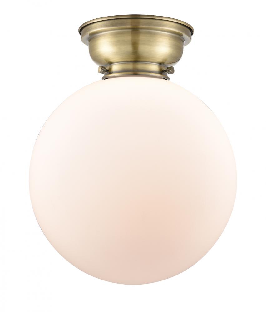 Beacon - 1 Light - 12 inch - Antique Brass - Flush Mount