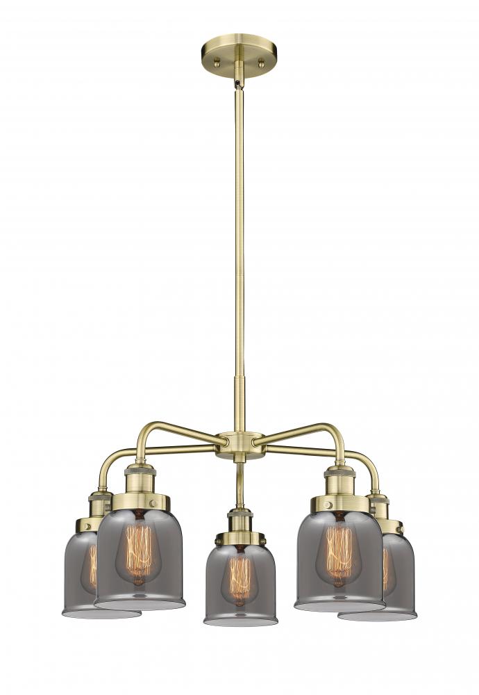 Cone - 5 Light - 24 inch - Antique Brass - Chandelier