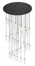 Innovations Lighting 160BK-B-31P-BB-G434-12SDY - Crown Point - 31 Light - 60 inch - Brushed Brass - Multi Pendant