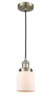 Innovations Lighting 201C-AB-G51-LED - Bell - 1 Light - 5 inch - Antique Brass - Cord hung - Mini Pendant