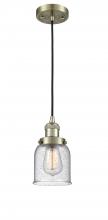 Innovations Lighting 201C-AB-G54-LED - Bell - 1 Light - 5 inch - Antique Brass - Cord hung - Mini Pendant