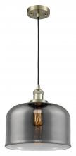 Innovations Lighting 201C-AB-G73-L - Bell - 1 Light - 12 inch - Antique Brass - Cord hung - Mini Pendant