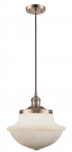 Innovations Lighting 201C-AC-G541-LED - Oxford - 1 Light - 12 inch - Antique Copper - Cord hung - Mini Pendant