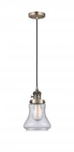 Innovations Lighting 201CSW-AB-G194-LED - Bellmont - 1 Light - 6 inch - Antique Brass - Cord hung - Mini Pendant