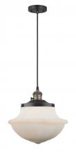 Innovations Lighting 201CSW-BAB-G541-LED - Oxford - 1 Light - 12 inch - Black Antique Brass - Cord hung - Mini Pendant