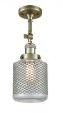 Innovations Lighting 201F-AB-G262-LED - Stanton - 1 Light - 6 inch - Antique Brass - Semi-Flush Mount